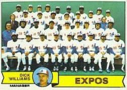 1979 Topps Baseball Cards      606     Montreal Expos CL/Dick Williams